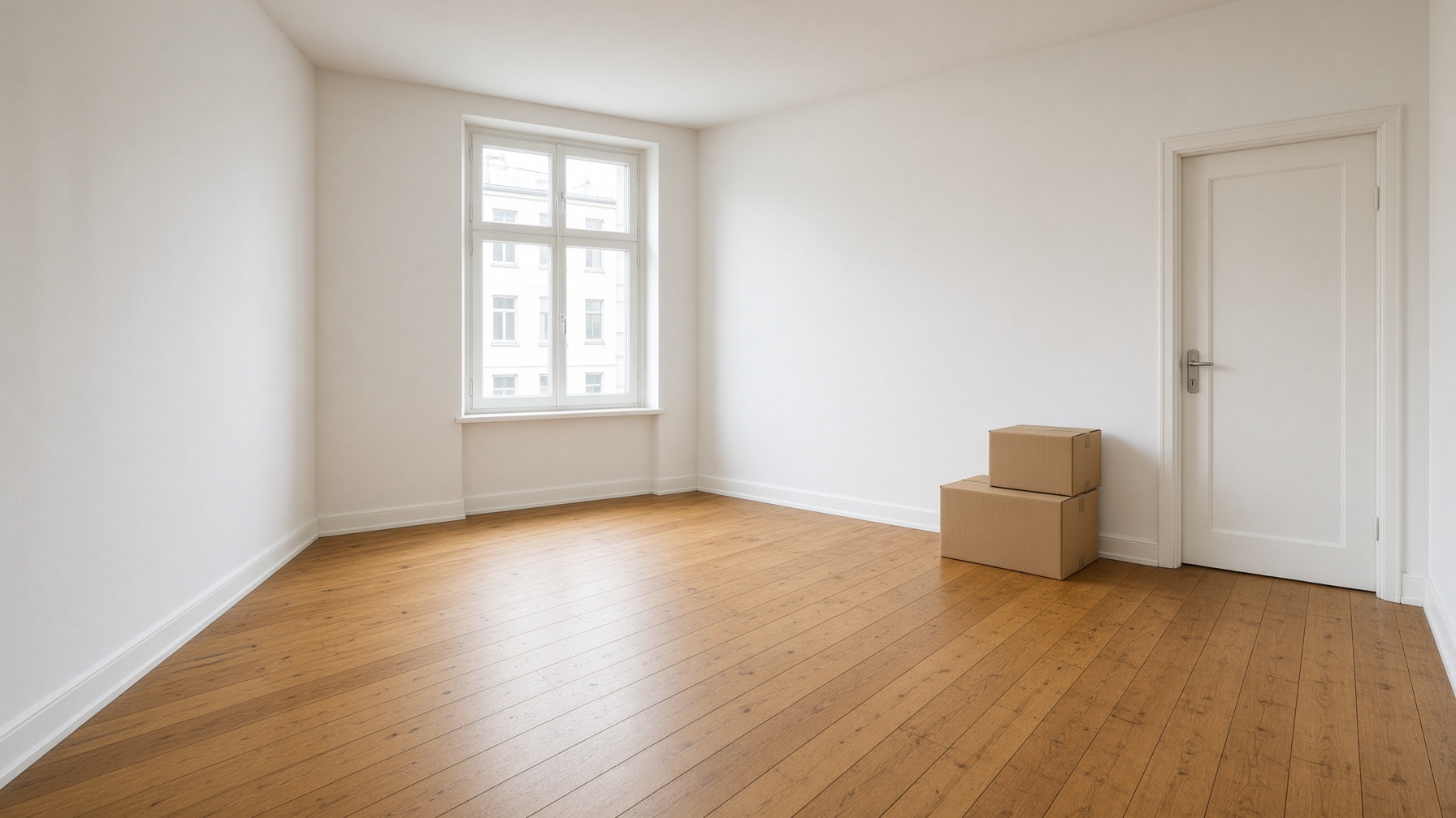 Leere Hamburger Wohnung nach einer Räumung